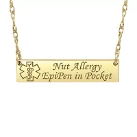 Womens Personalized Gold Pendant Necklace