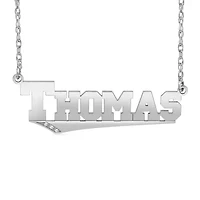 Womens Diamond Accent White 24K Gold Over Silver Round 18 Inch Pendant Necklace