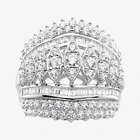 2 CT. T.W. Diamond 10K White or Yellow Gold Cluster Ring