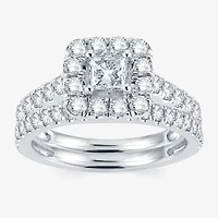 Modern Bride® Signature CT.T.W. Natural Diamond 14K White Gold Engagement Ring