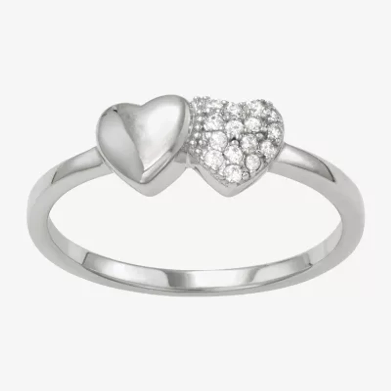 Girls 1/4 CT. Cubic Zirconia Sterling Silver Cocktail Ring