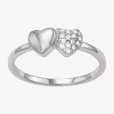 Girls 1/4 CT. Cubic Zirconia Sterling Silver Cocktail Ring