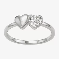 Girls 1/4 CT. Cubic Zirconia Sterling Silver Cocktail Ring