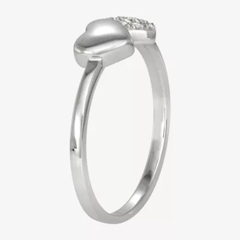 Girls 1/4 CT. Cubic Zirconia Sterling Silver Cocktail Ring