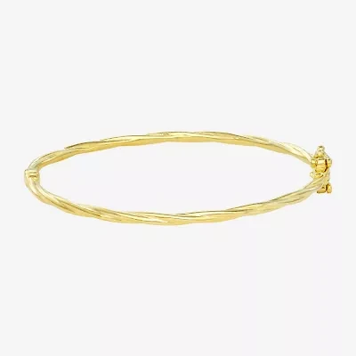 Girls 14K Gold Over Silver Bangle Bracelet