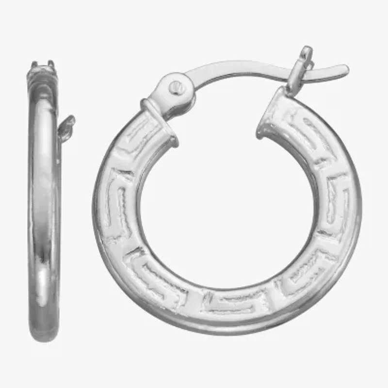 Girls Sterling Silver 16mm Hoop Earrings