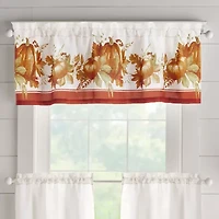 Elrene Home Fashions Autumn Pumpkin Grove 3-pc. Rod Pocket Window Tier