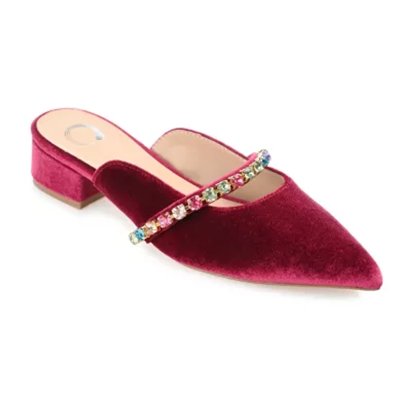 Journee Collection Jewel Womens Pointed Closed Toe Mules