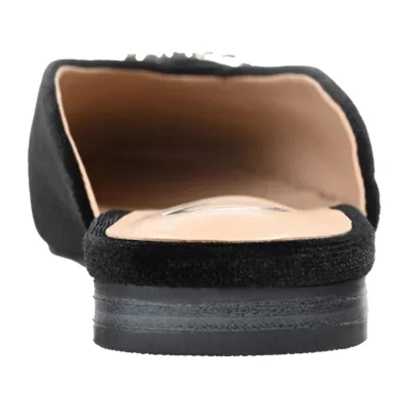 Journee Collection Sonnia Womens Square Closed Toe Mules