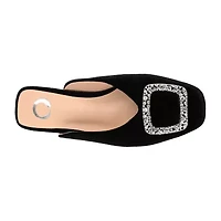 Journee Collection Sonnia Womens Square Closed Toe Mules