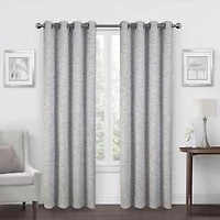 Max Blackout Alexandria Grommet Top Energy Saving 100% Single Curtain Panel