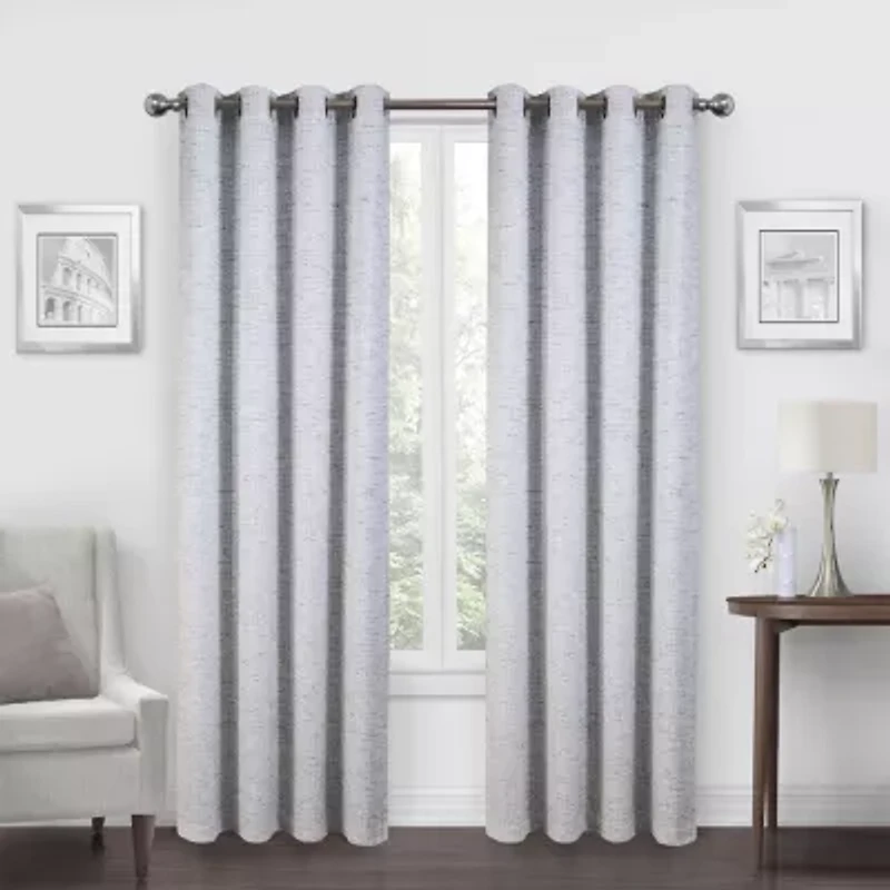 Max Blackout Alexandria Grommet Top Energy Saving 100% Single Curtain Panel