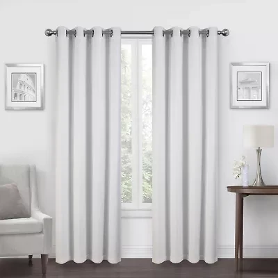 Max Blackout Alexandria Grommet Top Energy Saving 100% Single Curtain Panel