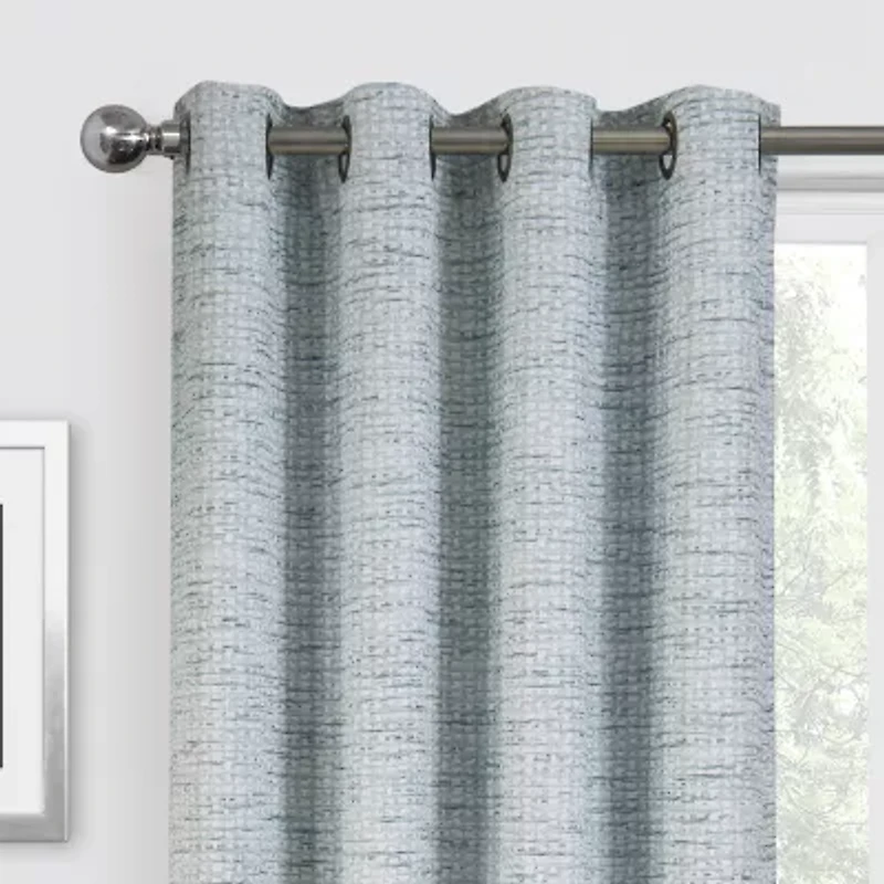 Max Blackout Alexandria Grommet Top Energy Saving 100% Single Curtain Panel
