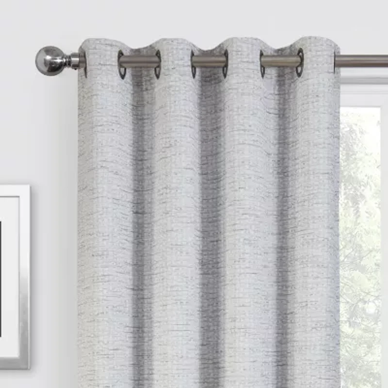 Max Blackout Alexandria Grommet Top Energy Saving 100% Single Curtain Panel