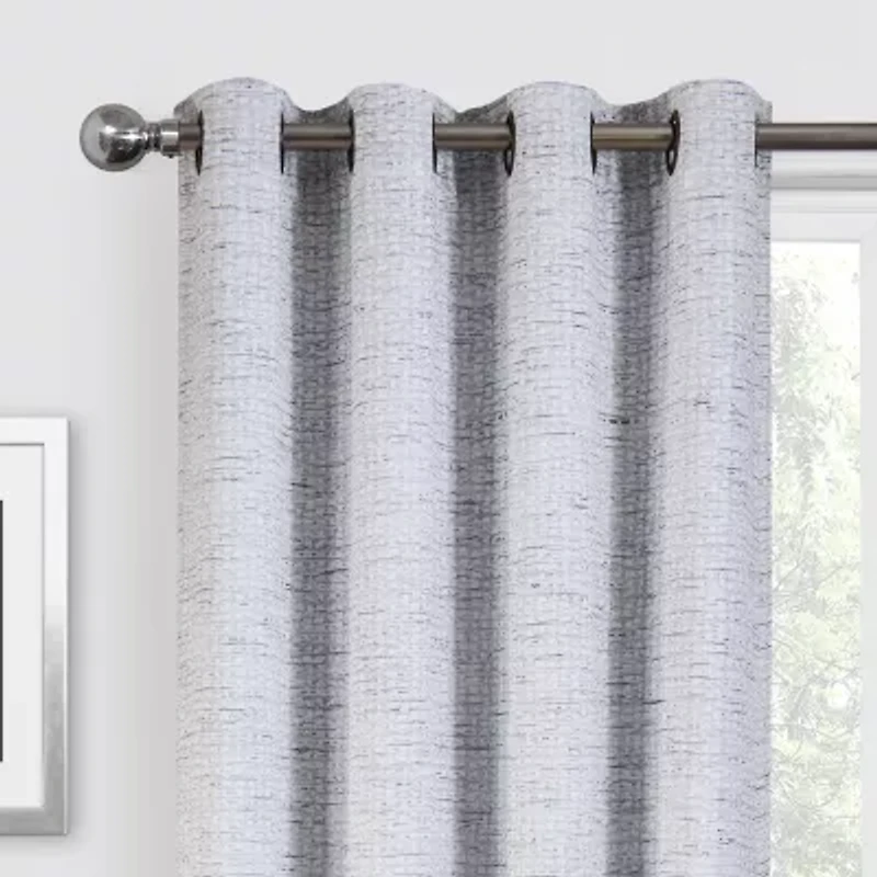 Max Blackout Alexandria Grommet Top Energy Saving 100% Single Curtain Panel