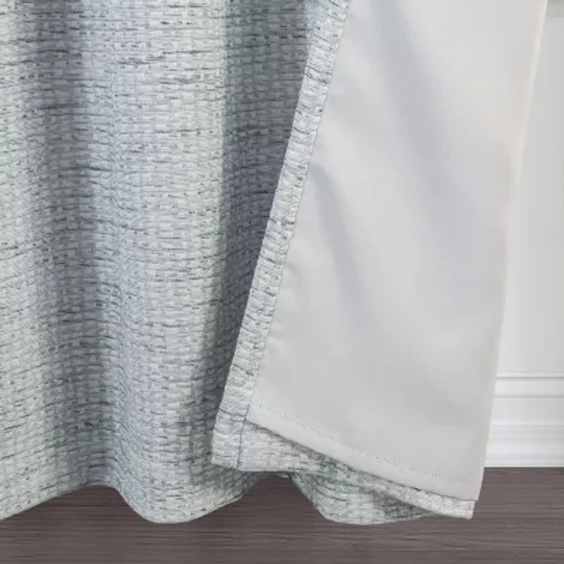 Max Blackout Alexandria Grommet Top Energy Saving 100% Single Curtain Panel