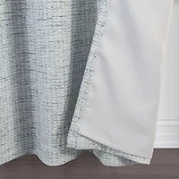 Max Blackout Alexandria Grommet Top Energy Saving 100% Single Curtain Panel