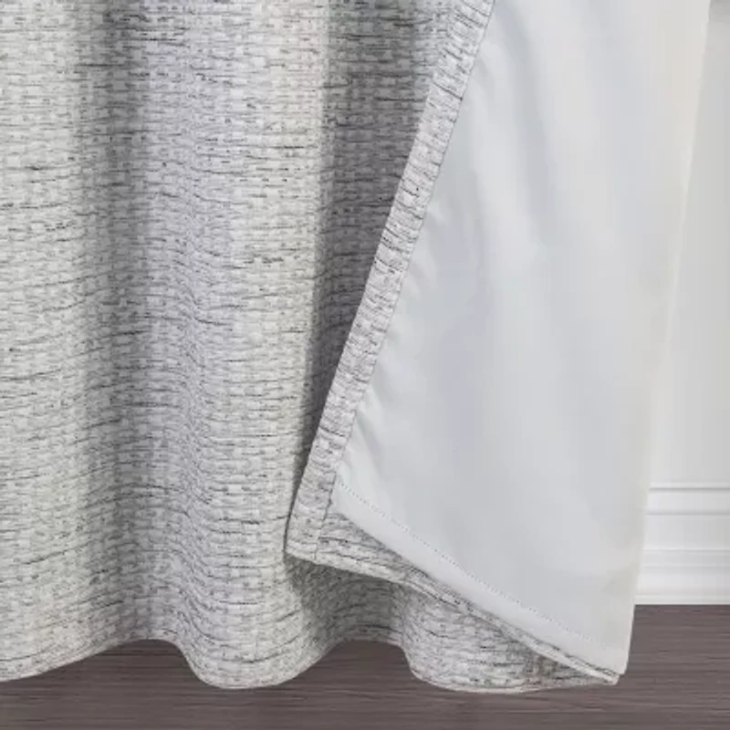 Max Blackout Alexandria Grommet Top Energy Saving 100% Single Curtain Panel