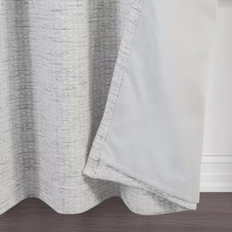 Max Blackout Alexandria Grommet Top Energy Saving 100% Single Curtain Panel