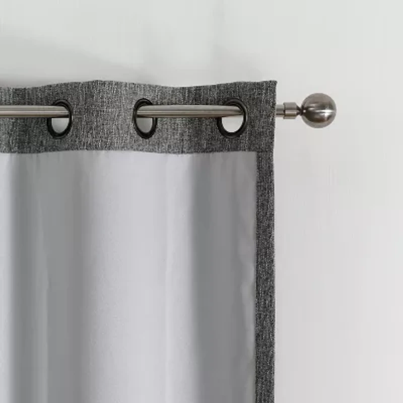Max Blackout Campbell Grommet Top Energy Saving 100% Single Curtain Panel