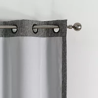 Max Blackout Campbell Grommet Top Energy Saving 100% Single Curtain Panel