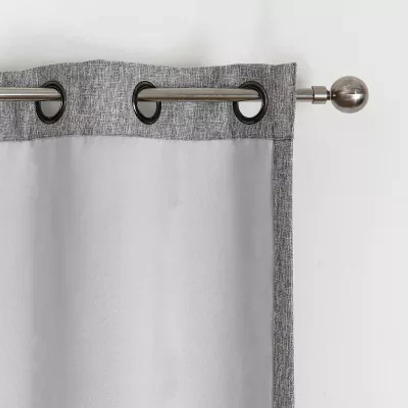 Max Blackout Campbell Grommet Top Energy Saving 100% Single Curtain Panel