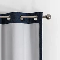 Max Blackout Campbell Grommet Top Energy Saving 100% Single Curtain Panel