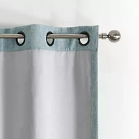 Max Blackout Campbell Grommet Top Energy Saving 100% Single Curtain Panel