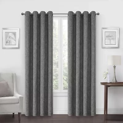 Max Blackout Campbell Grommet Top Energy Saving 100% Single Curtain Panel