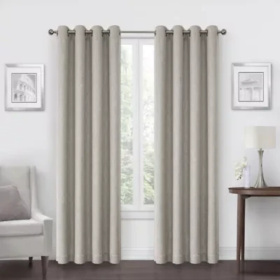 Max Blackout Campbell Grommet Top Energy Saving 100% Single Curtain Panel