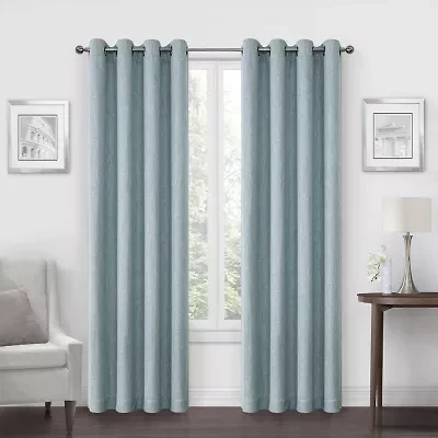 Max Blackout Campbell Grommet Top Energy Saving 100% Single Curtain Panel