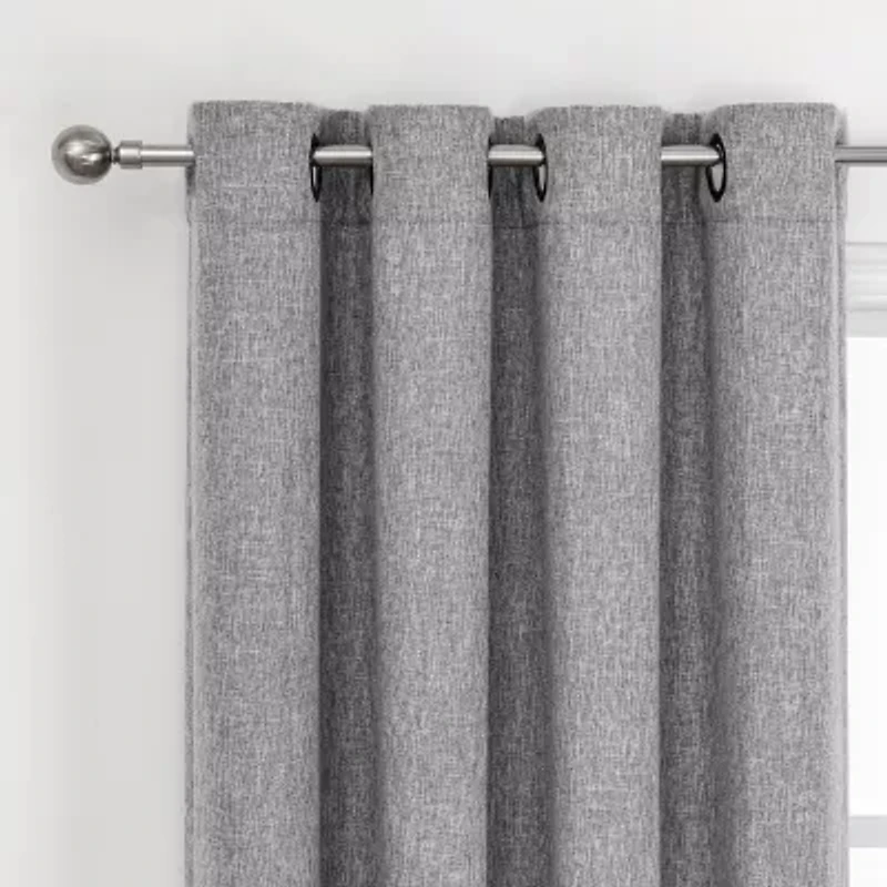 Max Blackout Campbell Grommet Top Energy Saving 100% Single Curtain Panel