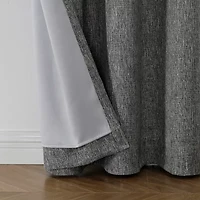 Max Blackout Campbell Grommet Top Energy Saving 100% Single Curtain Panel