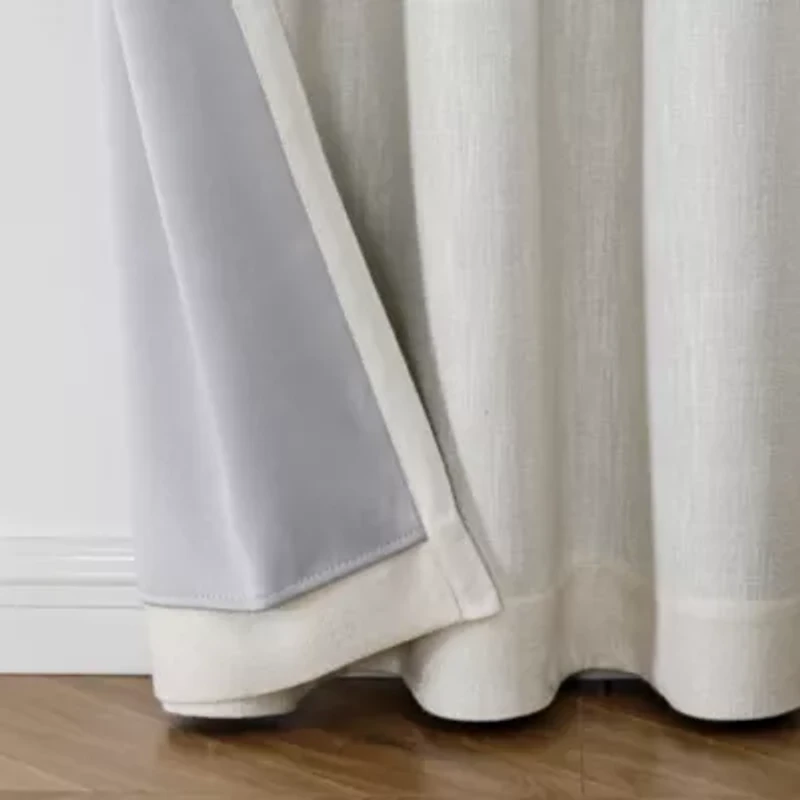 Max Blackout Campbell Grommet Top Energy Saving 100% Single Curtain Panel