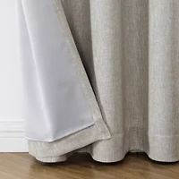 Max Blackout Campbell Grommet Top Energy Saving 100% Single Curtain Panel