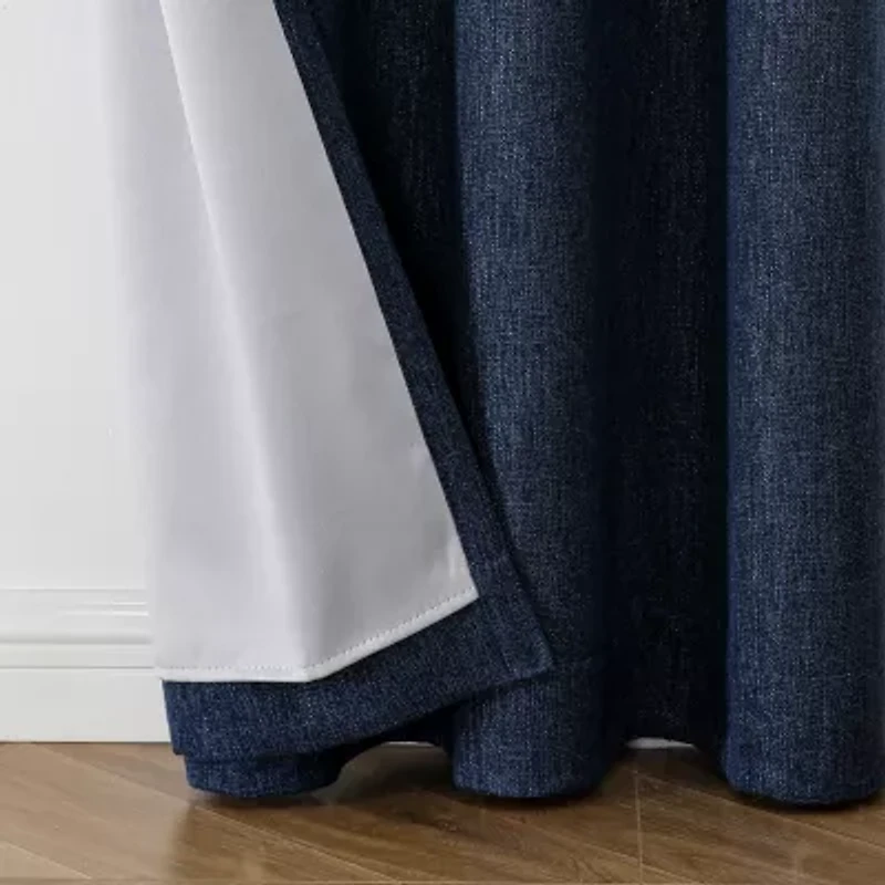 Max Blackout Campbell Grommet Top Energy Saving 100% Single Curtain Panel