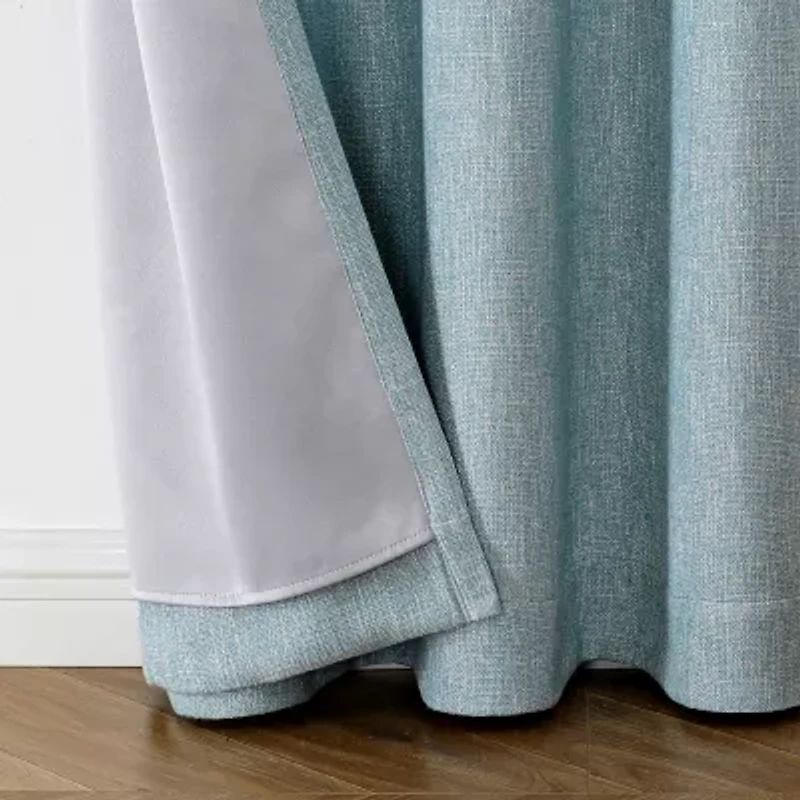 Max Blackout Campbell Grommet Top Energy Saving 100% Single Curtain Panel