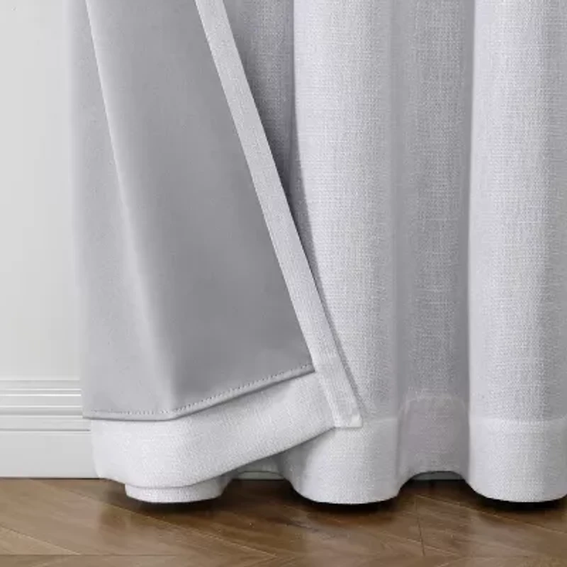 Max Blackout Campbell Grommet Top Energy Saving 100% Single Curtain Panel