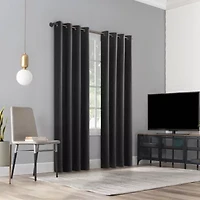 Sun Zero Orleans Grommet Top Energy Saving 100% Blackout Single Curtain Panel