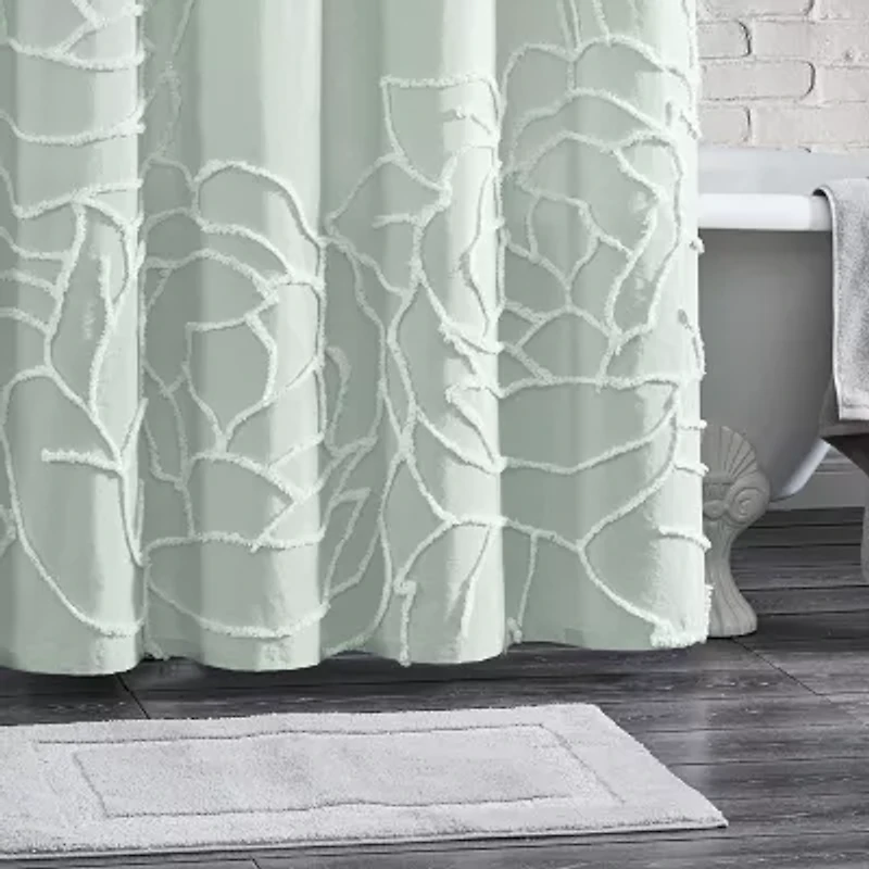 CHF Chenille Rose Shower Curtain