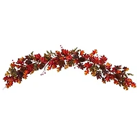 Nearly Natural 6' Autumn Faux Thanksgiving Indoor Garland