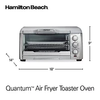 Hamilton Beach Air Fryer Toaster Oven with Quantum Air Fry™ Technology