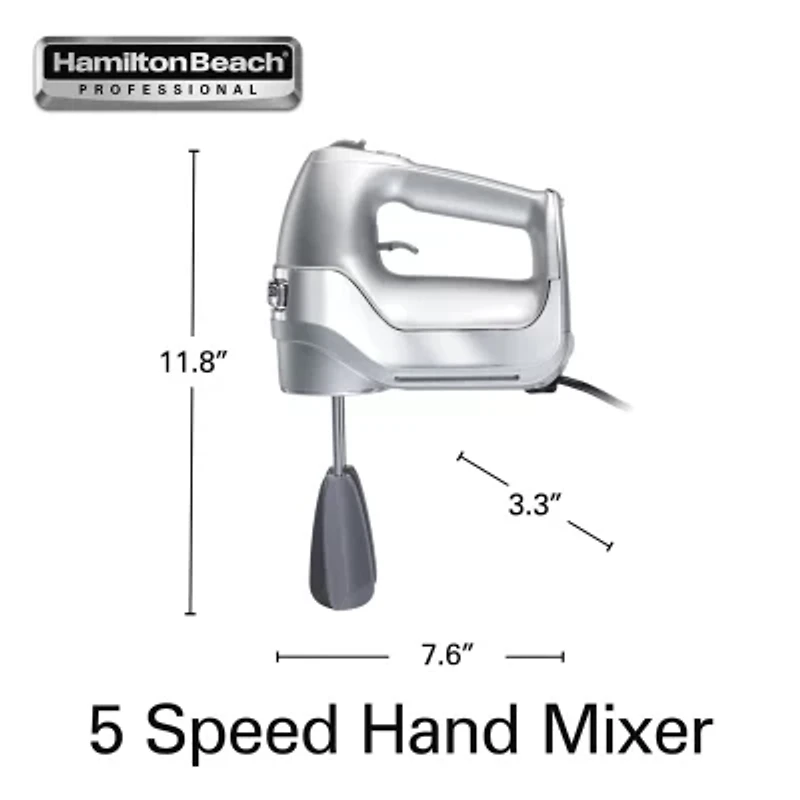 Hamilton Beach Professional 5 Speed Hand Mixer with Easy Clean Beaters