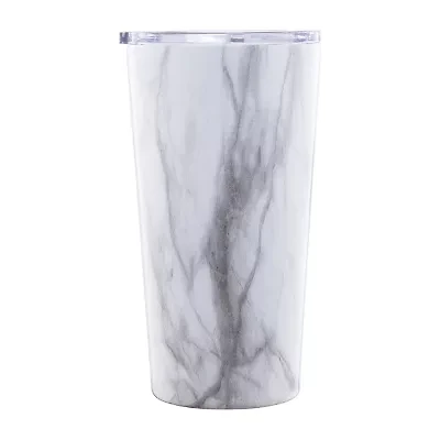 Cambridge 20oz White Marble Highball Tumbler