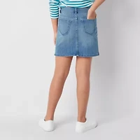 Thereabouts Little & Big Kid Girls Adjustable Waist Midi Denim Skirt