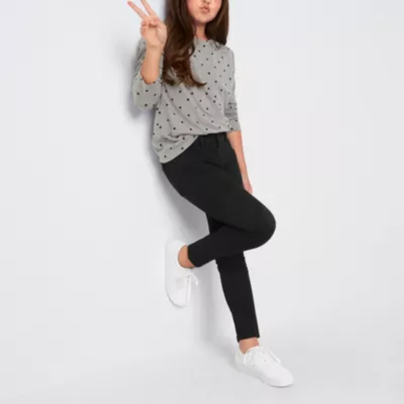 Thereabouts Little & Big Kid Girls Slim Fit Jegging
