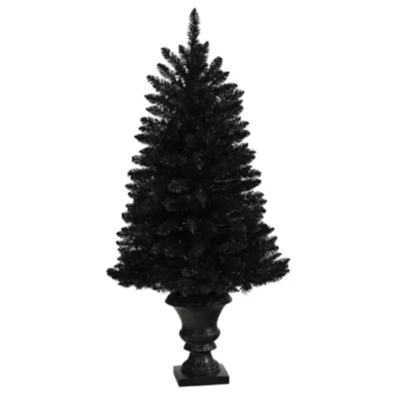 Nearly Natural 4ft Black Halloween Faux Artificial Plant