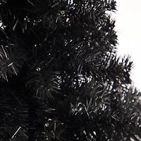 Nearly Natural 3 Foot Black Faux With Lights Halloween Tree
