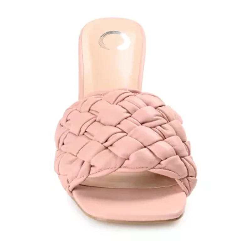 Journee Collection Raquelah Womens Round Open Toe Stiletto Heel Pumps